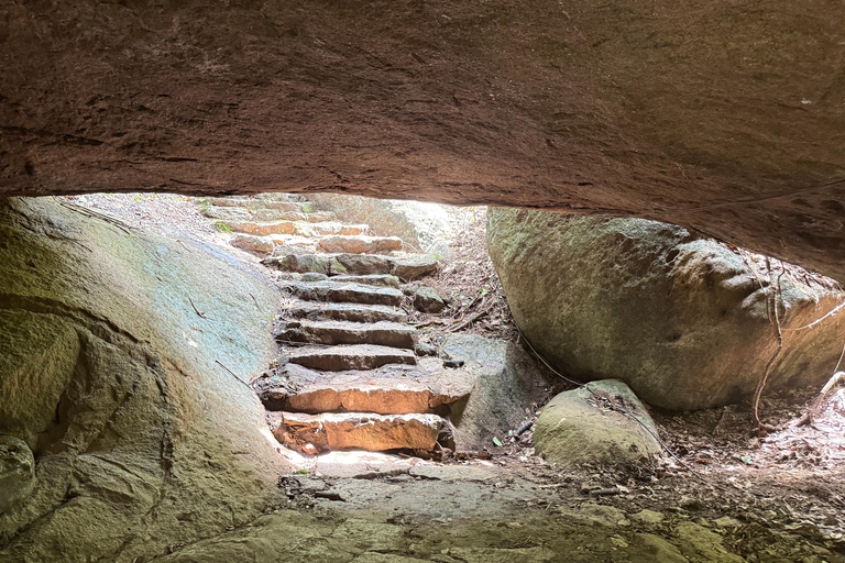 From Colombo: Cave Temples, Jungle Trek & Waterfall Swim