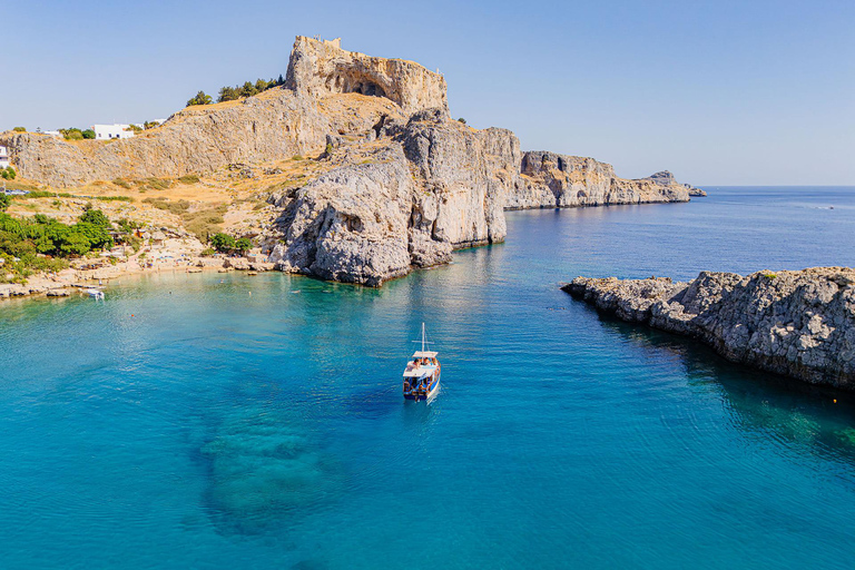Sailing Lindos & Hidden Bays with Captain Vasilis
