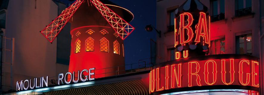 Paris : cabaret au Moulin Rouge avec champagne
