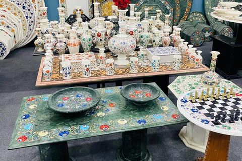Agra Marble, Jewelry & Rug Shopping Tour with Guide Agra Shopping: Only Tour Guide