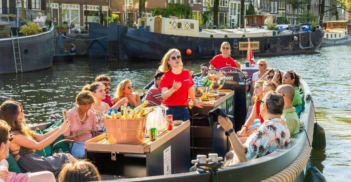 Afbeelding 5 van Amsterdam: begeleide open boottocht met onbeperkt drankjes