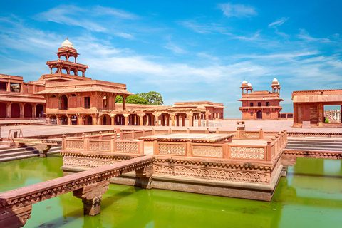 Taj Mahal &amp;Agra stad: Övernattningstur från Delhi med alternativAll Inclusive med 5-stjärnigt hotell + flygmiddag och Jaipur Drop