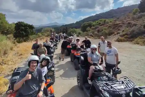 Malia:Afternoon Quad Safari Tour Lunch Hotel Pickup Drop-off