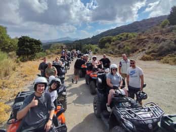 Malia:Afternoon Quad Safari Tour Lunch Hotel Pickup Drop-off