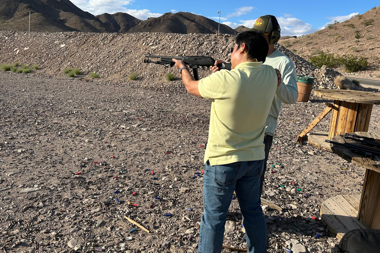 Las Vegas: Outdoor Shooting, Hoover Dam, and Mountain Trip Full-Auto Explosive Experience - 5 Gun Package