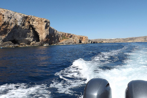 Blue Lagoon:Malta Crystal Lagoon, Comino,Private Speedboat