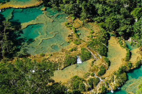 Panajachel: viaggio condiviso di andata e ritorno per Semuc Champey/Lanquin