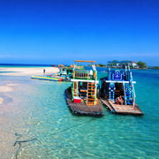 Manila: Little Boracay Private Tour with Floating Cottage Manila: Little Boracay Private Tour with Floating Cottage