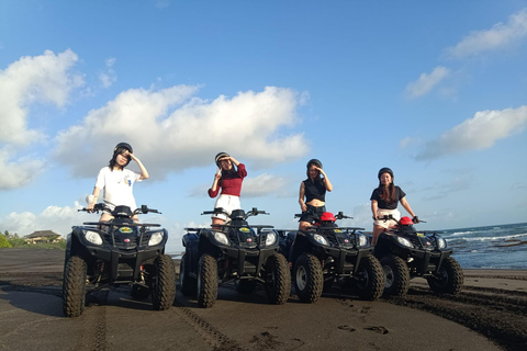 Bali: Beach Quad Bike Ride Experience with Lunch Atv Ride Tandem Beach No Transport