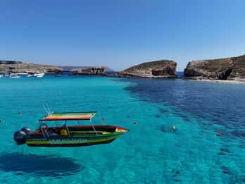Malta: Błękitna Laguna, Kryształowa Laguna i jaskinie – prywatna łódź motorowa