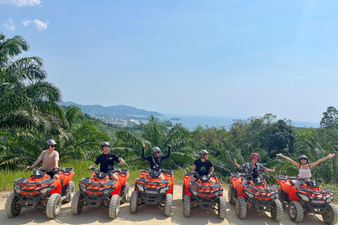 Desde Phuket: Rutas panorámicas en quad con vistas a Karon y Patong1,5 horas en coche