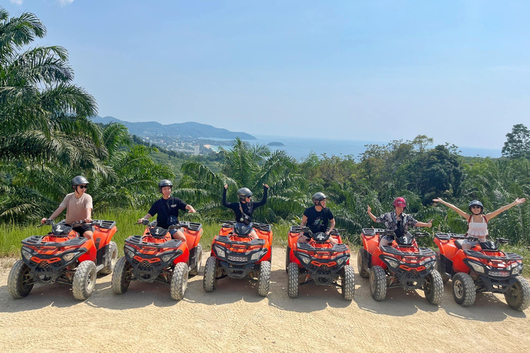 Desde Phuket: Rutas panorámicas en quad con vistas a Karon y Patong1,5 horas en coche