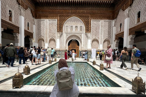 Marrakech: Bahia Palace, Ben Youssef Madrasa & Secret Garden English: Shared Group Guided Tour - From the Meeting Point