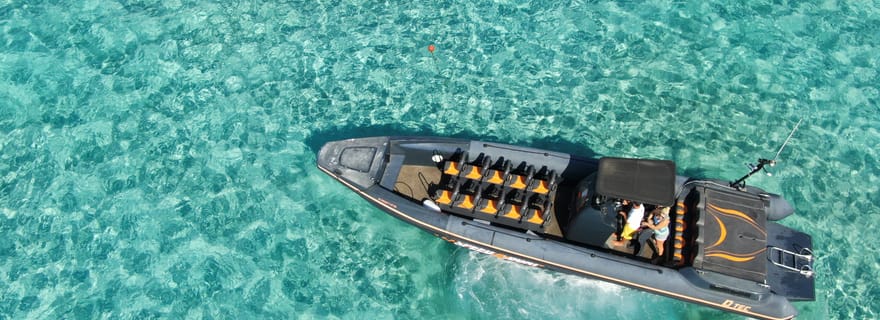 Limeniskos : Excursion en bateau rapide à Gramvousa et Balos avec boissons