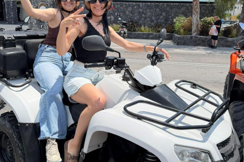 Santorini: Guided ATV Tour with Villages, Beaches & Views