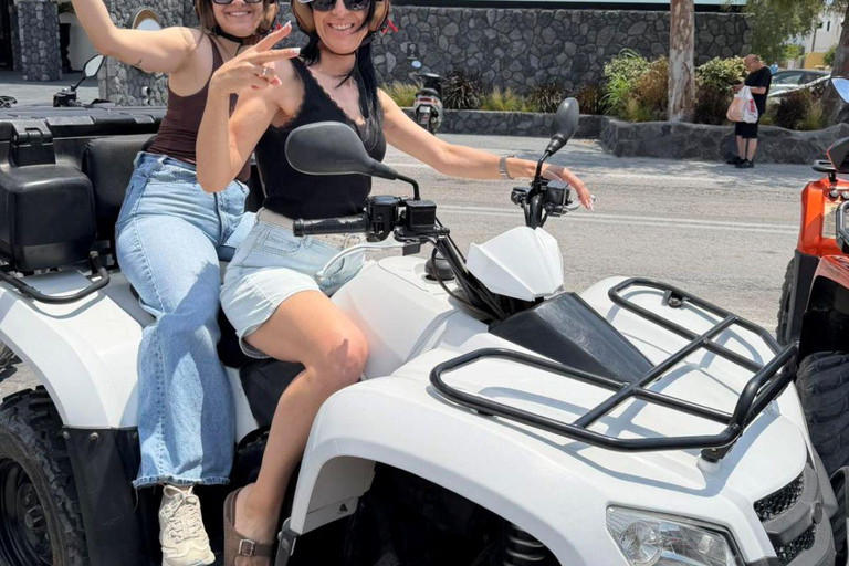 Santorini: Guided ATV Tour with Villages, Beaches & Views