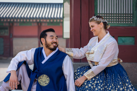 Hanbok Fotosessie bij een Paleis door Daehanhanbok