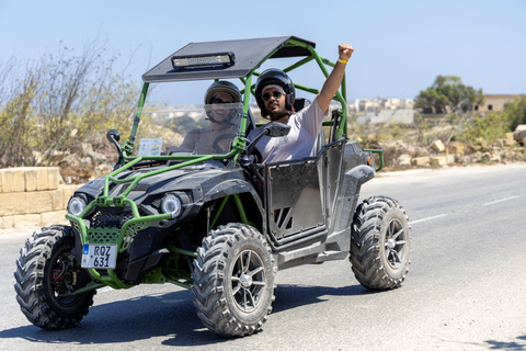 Desde Malta: Excursión de un día completo en buggy por Gozo y Comino con almuerzo