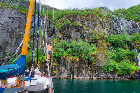 罗弗敦小团体乘坐 33 米古典游艇游览特罗尔峡湾特罗尔峡湾游轮无热水浴缸