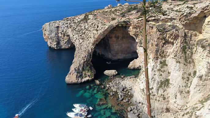 Malta Tour 3Städte, Marsaxlok, Blaue Grotte Hagar qim