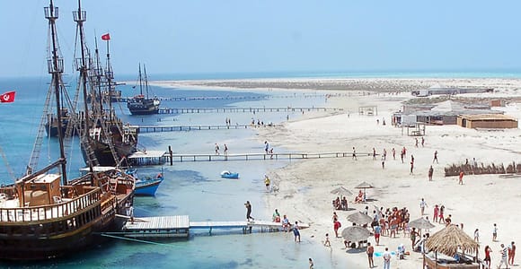 Djerba Pirate Ship tour to the Flamingo island