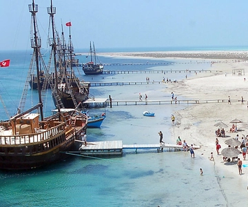 Djerba Pirate Ship tour to the Flamingo island