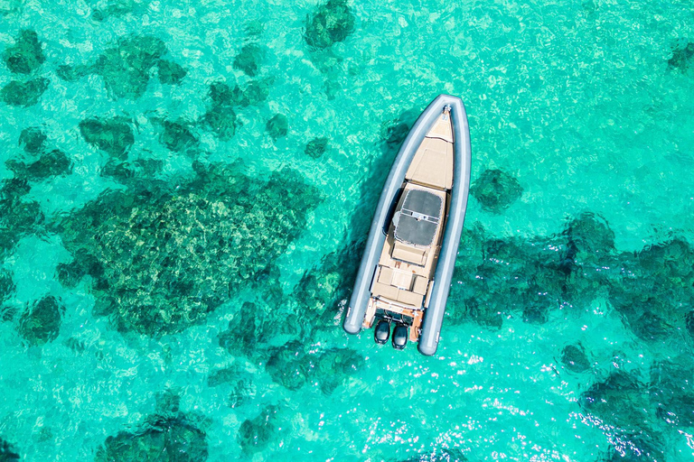 Cagliari: Zodiac Boat Tour, 3-4 SwimStops, Wine & Snorkeling Cagliari: Zodiac Boat Tour, 3-4 Stops, Wine & Snorkeling