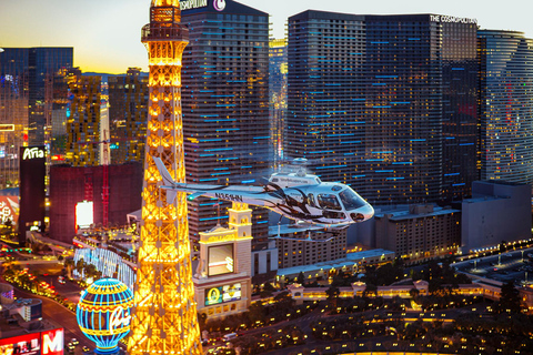 Tour nocturno en helicóptero por el Strip de Las Vegas