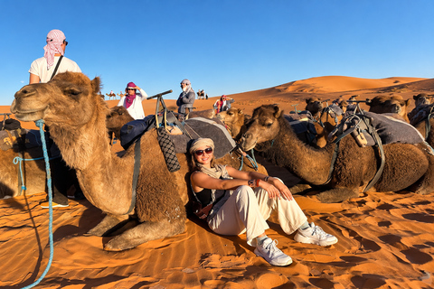 Fes to Marrakech: 4-Day Sahara Desert Tour & Camel Trek Private Sahara: 4-Day Luxury Tour & Guided 4x4 Adventure
