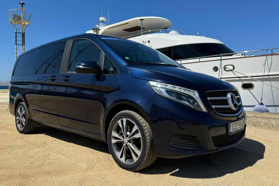 Privater Transfer-Service auf Mykonos – Flughafen, Hafen & Hotels. Foto: GetYourGuide