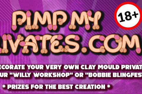 Paint a Private Clay Mould in Belfast perfect for HenParties Pimp My Privates schedule