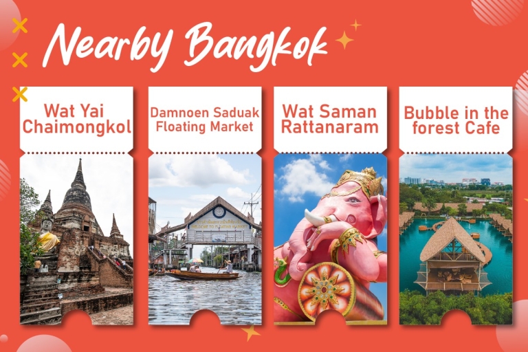 Bangkok and Nearby Private Car Rental 10 Hours Service