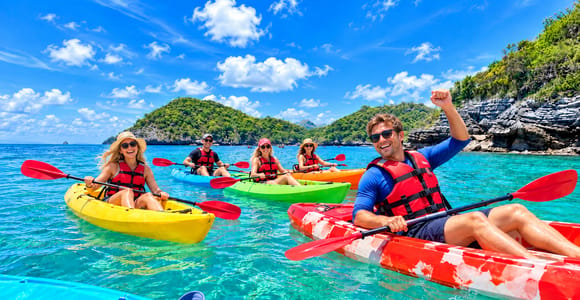 Koh Phangan: Ang Thong Marine Park Kayaking and Snorkeling with Lunch