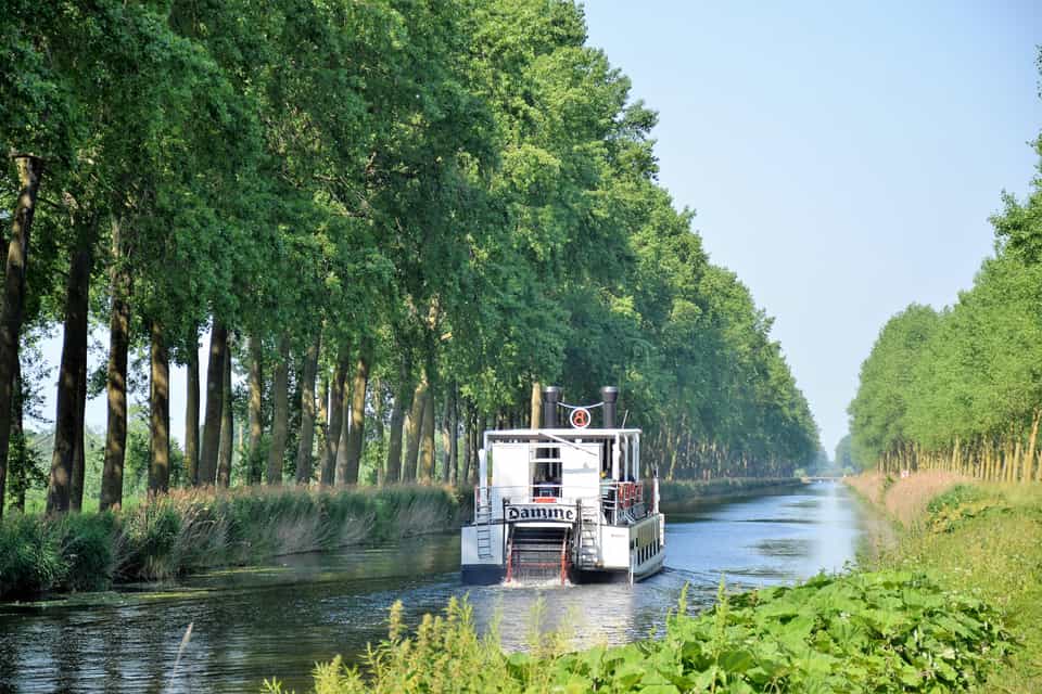 Brügge–Damme: Fahrt mit dem Raddampfer