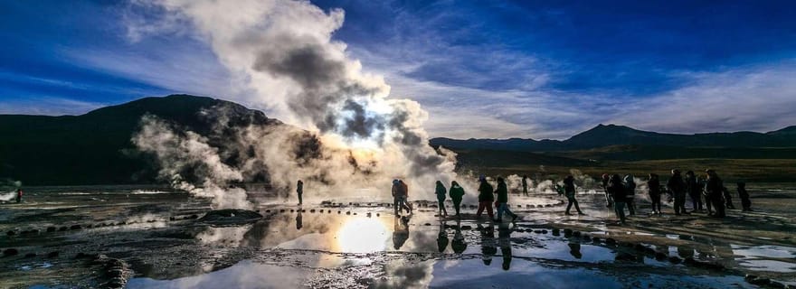 San Pedro de Atacama : Champ de geysers et zones humides d'El Tatio