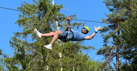 Bled: Seilrutsche über den Fluss Sava