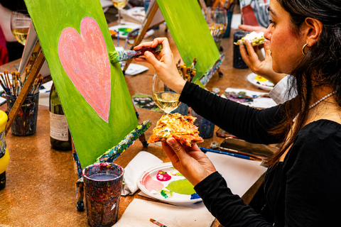 Rome: Afternoon Paint and Sip Experience in Piazza Navona