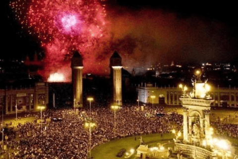 Barcelona: feestelijke bustocht op oudejaarsavond 2026Privé limousineticket