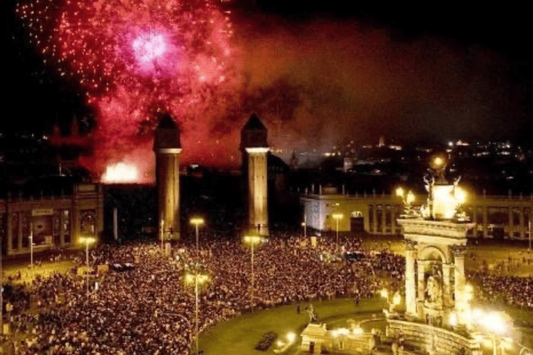 Barcelona: feestelijke bustocht op oudejaarsavond 2026Privé limousineticket