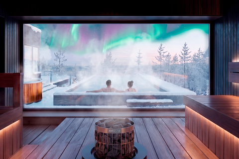 Rovaniemi: Arctic Spa with Lapland’s Only Infinity Pool Rovaniemi: Culta Arctic Spa Experience in SkyView Igloos