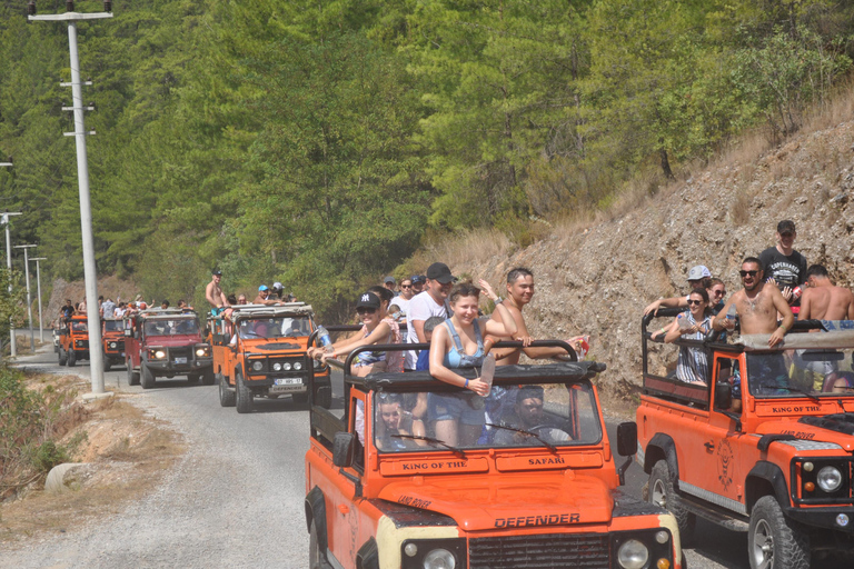 Alanya: Safari de jipe ao pôr do sol no Canyon Sapadere com serviço de busca
