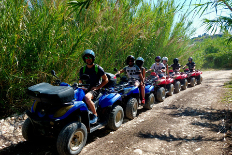 Benidorm: Two-seater quad bike tour with a stop at waterfalls for swimming