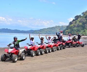 From San Jose: Jungle, Beach and River ATV Adventure