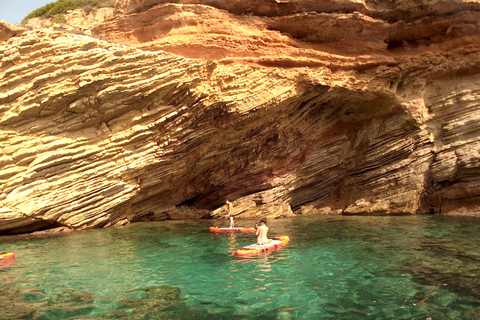 Paddle surf ao pôr do sol, cavernas, mergulho com snorkel e cava