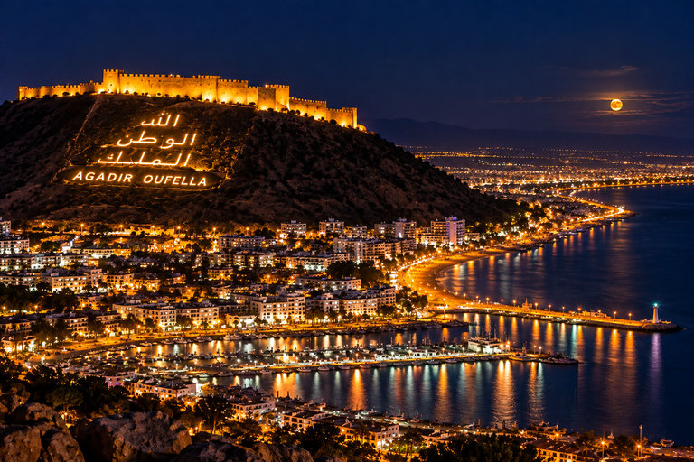 Agadir: Panoramic Night Cable Car Round-Trip Experience Agadir: Panoramic Night Cable Car Round-Trip Ticket