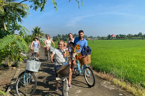 VIP Delta del Mekong Giornata intera in bicicletta-Kayak-Cucina Gruppo 10pax