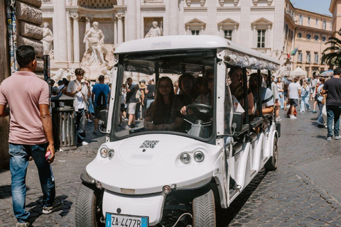 Rome: City Highlights on a 1.5 hour Golf Cart Tour 2-Hour Golf Cart with Piazza Navona Guided Tour