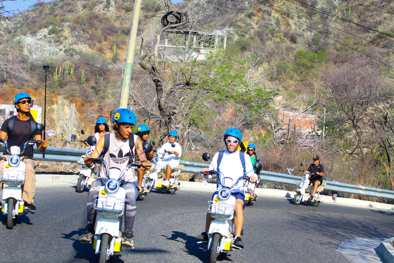 Taganga Beach Electric Motorcycle Tour, Kayak & Snorkel tour