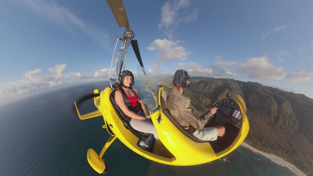 Visit Oahu Gyroplane Flight over North Shore of Oahu Hawaii in Oahu, Hawaii