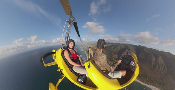 Oahu: Gyroplane Lesson over North Shore of Oahu, Hawaii
